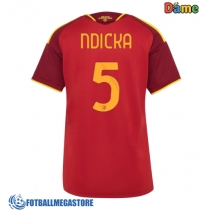 Fotballdrakt Dame AS Roma Evan Ndicka #5 Hjemmedrakt 2026-27 Kortermet